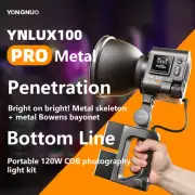 NEW YONGNUO YNLUX100Pro 120W COB LED Video Light Photography Lighting 2700-6500K