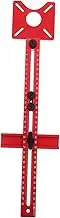 HOMSFOU Adjustable Router Guides for Woodworking Router Cutting Jig Milling Groove Slotting Bracket Fixture