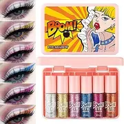 Liquid Eyeshadow - Shimmer Liquid Eyeshadow | Long-Lasting Sparkly Eye Shadow Cosmetics, Makeup Accessories for Women Girls Bridal