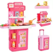 Kids Kitchen Playset, 4 in 1Play Kitchen for Kids Ages 4-8, Converted into a ...