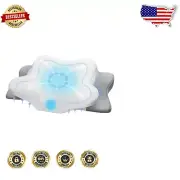 Adjustable Contour Memory Foam Pillow with Breathable Case for Better Sleep
