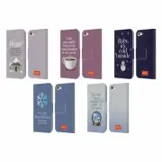 OFFICIAL emoji® WINTER QUOTES LEATHER BOOK WALLET CASE FOR APPLE iPOD TOUCH MP3