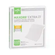 Medline Maxorb Extra AG 4" x 4" Dressings - Box of 10 - MSC9445EP