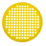 CanDo Hand Exercise Web - Low Powder - 14" Diameter - Yellow - X-light