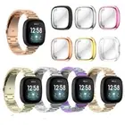 For Fitbit Sense 2 / Fitbit Versa 4 Stainless Steel Watch Band Strap + Case
