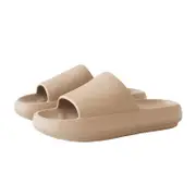 Catzon Womens Feather Recovery Pillow Cloud Slides Sandal-Khaki
