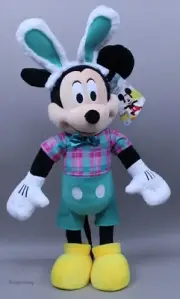Holiday Disney 23 in Tall Mickey Mouse with Bunny Ears Greeter NWT