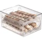 Slide Eggs Storage Box Egg Holder Container Refrigerator Drawer Stackable8382
