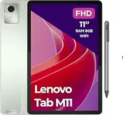 [Lenovo] Tab M11, Display 11 Inch FullHD - (MediaTek Helio G88, RAM 8 GB, Memory 128 GB, WiFi 5, Tablet Android 13) - Seafoam Green, Exclusive to Amazon, Pen Included