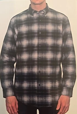 *NWT* Pendelton Men's Mason Long Sleeve Button Down Flannel (Black,MEDIUM)