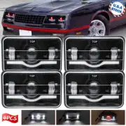 4PCS 4x6" LED Headlights Hi/Lo Sealed Beam Bulb Headlamps For Chevrolet Camaro (for: Volkswagen)