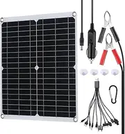 20W Portable Solar Battery Charger & Maintainer Solar Panel-Built in Intelnt Charge Controller Solar Powered Charger for Auobile Car RV