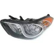 Driver Side Headlight For Hyundai Elantra 2011-2013 Halogen with Bulb(s) Korea (for: Hyundai)