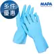 MAPA 清潔手套 家事手套 天然橡膠手套 117 耐酸鹼手套 防水手套 超薄手套 植绒內襯手套 1雙 多雙優惠中 醫碩科技 7號