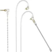 Cubilux 3.5mm MMCX IEM Cable with Boom MIC, MMCX in-Ear Monitor Cord with Microphone for SE215, SE315, SE425, SE535 and More, 4 Feet