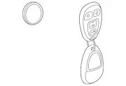 Genuine GM 4 Button Keyless Entry Remote Key Fob 22936098