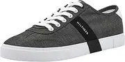 [Tommy Hilfiger] Men's Pandora Sneaker, Black Chambray, 10 M US