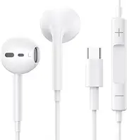 FazeeXone USB C Headphones, in-Ear Earphones with Mic and Volume Control for 15/16 Pro/Pro Max USB C Smartphone, Tablet or Laptop.