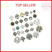 100g Craft Supplies Mixed Tree of Life Pendants Beads Charms Pendants for Crafti