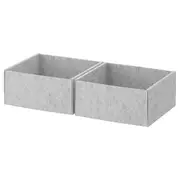 KOMPLEMENT box, light grey, 25x27x12 cm
