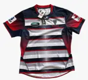 NWT BLK Melbourne Rebels 2017 Home Rugby Jersey 2XL Grippy Logos
