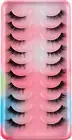 False Lashes Russian Strip Lashes Fluffy D Curl False Eyelashes Natural Lashes S