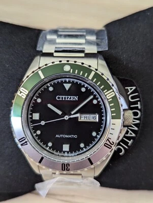 Citizen Automatic Sapphire Crystal Black Dial NH7531-50E Sports Watch