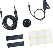 Frediuo Acoustic Guitar Piezo Contact Microphone Pickup,Microphone Pickup Transducer 6.5mm 3.5mm Jack for Acoustic Guitar Instrument
