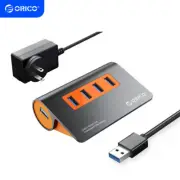 ORICO 4 Port USB3.1 Gen2 USB HUB Gen2 Aluminum HUB 10Gbps W/ 12V Power Adapter