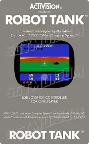 Atari 2600 Replacement Label - Robot Tank