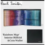 PAUL SMITH 皮夾 彩虹 地圖 MAP 短夾