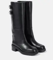 [Jimmy Choo] Jimmy Choo Brooklyn 50 leather knee-high boots AU 11 black