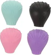 MUSISALY 4Pcs Silicone Makeup Brush Covers Travel Holder for Cosmetic Brushes Dust Protection Soft Durable Storage for Makeup Artists Enthusiasts