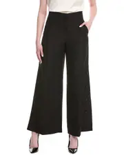 Lafayette 148 New York Thames Linen-Blend Wide Leg Pant
