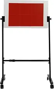 Ping Pong Return Board,Table Tennis Rebound Board with Height Adjustable,Self-Study Traine Equipment for Home Gym Community Studio(6 Red Rubbers)