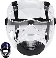 Face Guard, Taekwondo Sparring Gear, Impact-Resistant Wrestling Face Guard, Breathable Detachable for Taekwondo, Combat, Sanda, Karate