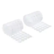 0.8" Self Adhesive Dots, 200 Pairs Sticky Hook Nylon Loop Dots, White