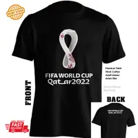 在飛比找蝦皮購物優惠-T 恤棉 FIFA 世界杯 QATAR 2022 PIALA