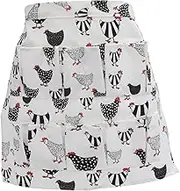 GRIRIW egg picking skirt egg holding apron adult cloth egg aprons for women egg collecting cape Egg holder apron with pockets bibs for adults pocket apron deep mouth fabric egg tray