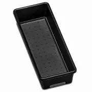 MadeSmart 95-24493-06 Kitchen Storage Bin, Granite, 10 x 4 x 2 In. - Quantity 6