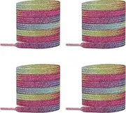 [LT Easiyl] 2 Pairs Elastic Shoelaces Flat Rubber Laces Elastic Shoe Strip for Adults & Kids fits Sneakers Boots Sports Shoes Canvas 100cm