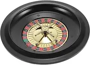 Toyvian Russian Roulette Table Game Wheel Roulette Table Party Roulette Wheel Table Game Wheel Party Game Poker Wheel Roulette Wheel Wooden Russia Rotating European Style Plastic