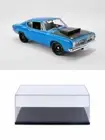DIECAST CAR W/DISPLAY CASE 1969 PLYMOUTH BARRACUDA STREET FIGHTER A1806117 1/18