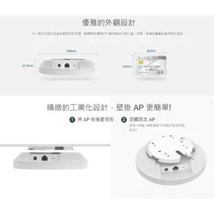TP-Link EAP610 AX1800 wifi6 無線雙頻 PoE 無線 AP 吸頂式基地台 路由器