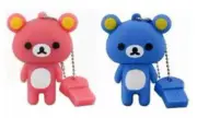 2.0 16gb 32gb 64gb Teddy Bear Blue Pink USB Flash Thumb Drive USA Shipper