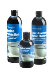 Marine Protect Shine Polish│Screen non-stick Coating│Foaming Boat Shampoo BUNDLE