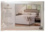 Sanderson Rue De Scribe Cream QUEEN Bed Valance. Luxury Bedlinen - 250TC Percale