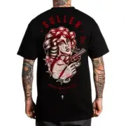 Men's Sullen Art Collective Heart Broken Black Premium Y2K Tee T-Shirt S-4XL