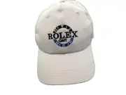 *** Rolex New GMT Cotton Twill Hat White / Gold Crown Real Fit New Hat ***