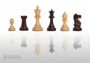 The Grandmaster Chess Set - Pieces Only - 4.0" King - ROSEWOOD GILDED